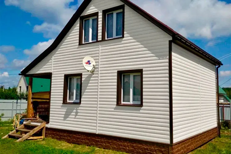 Монтаж фасада для дома